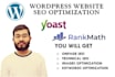 optimize wordpress and shopify onpage and technical SEO
