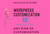 customize your wordpress website