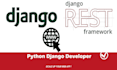 be your python django developer as full stack developer