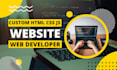 develop html css javascript jquery website