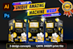 design custom vending machine vinyl wrap