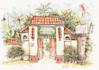 make watercolor urban sketch