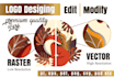 edit modify, redraw, design , vector logo