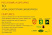 convert PSD, jpg, figma to HTML CSS, bootstrap responsive