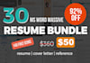 give you my MASSIVE Resume Bundle