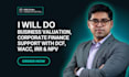 do business valuation, dcf, wacc, irr,  corporate finance