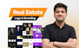 design real estate logo, full branding kit with brand style guide
