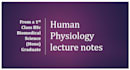 provide human physiology lecture notes