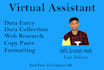 be your virtual assistant for data entry and copy paste job