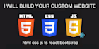 build static website in html css javascript react