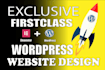 build responsive wordpress website with theme customization