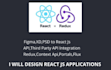 be your react js developer, typescript