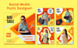 do social media posts design, cover for facebook, instagram