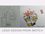 design a logo from image or rough hand drawn sketch