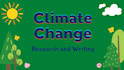 write space exploration or climate and green energy research