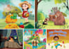 create cute and professional children book illustrations