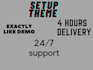 do wordpress installation content upload theme demo import etc