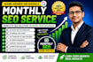 monthly SEO service for website ranking, traffic growth and organic leads
