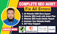 fix any cms website errors and audit for screaming frog SEO spider