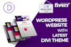develop wordpress website using divi theme and page builder