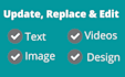 quickly update website content, replace existing wp website