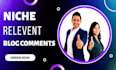 do niche blog comment backlinks for manual off page seo