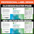 recreate, redesign old label in vector