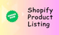 do shopify product upload and ecommerce data entry