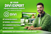 be your divi expert for divi wordpress website,divi website design