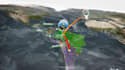 create connections animation on map between countries or cities