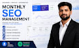 do complete monthly SEO service for your website to boost ranks