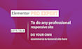 create a website with elementor pro as elementor expert