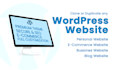 clone,duplicate and  redesign your wordpress websites