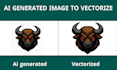 vectorize your ai generated logo or graphics