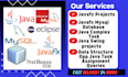 do complete java, console swing javafx projects in 7 hours