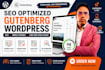 create a fast SEO friendly gutenberg wordpress website