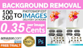 do professional images editing and background removal in photoshop