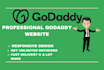 develop a professional and responsive godaddy website