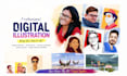 draw a custom digital portrait illustration