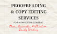 professionally proofread and copy edit your nonfiction