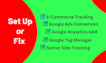 fix ecommerce tracking, ads conversion tracking and server side tracking ga4 GTM
