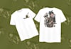 draw commercial tshirt with vintage and engraving style
