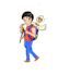 draw a cartoon illustration