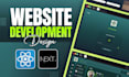 do custom website development as a full stack front end and backend developer
