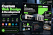 design a modern business website with custom development