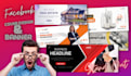 create a professional facebook cover design banner