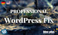 fix any wordpress errors, issues bugs and remove malware