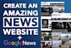 create news website and add it to google news
