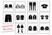 create apparel mockup clothing mockup merchandise design