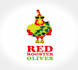design red rooster olives logo
